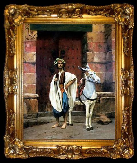 framed  unknow artist Arab or Arabic people and life. Orientalism oil paintings  488, ta009-2